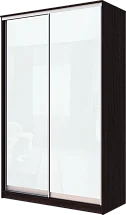 2-х дверный шкаф-купе с цветной пленкой Белый №10 2200 1682 420